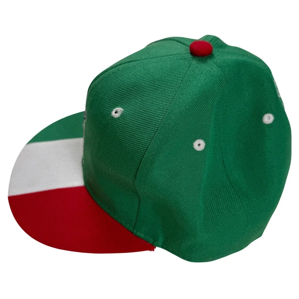 Los Angeles Angels Italian Heritage Snapback Hat Green Red White Sixth Man‎ MLB